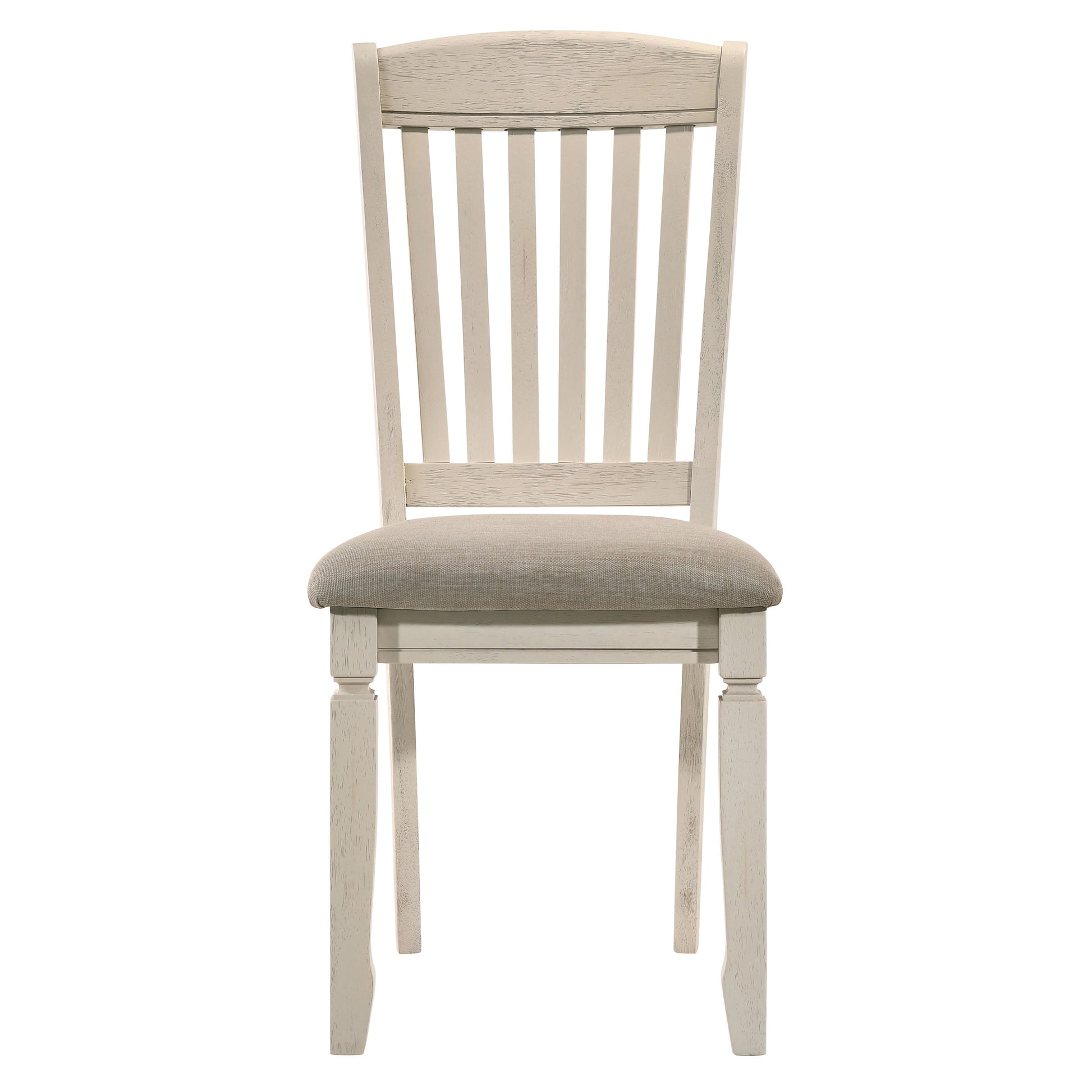 Traditional Tan Wood Side Chairs for Dining Room Seating