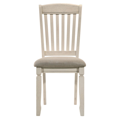 Traditional Tan Wood Side Chairs for Dining Room Seating