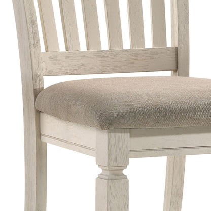 Traditional Tan Wood Side Chairs for Dining Room Seating