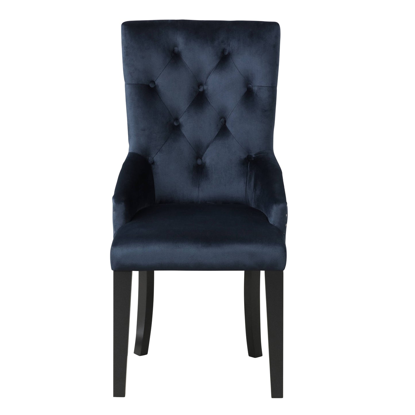 Navy Velvet Side Chair - Luxury Dining Chair for Dining Room