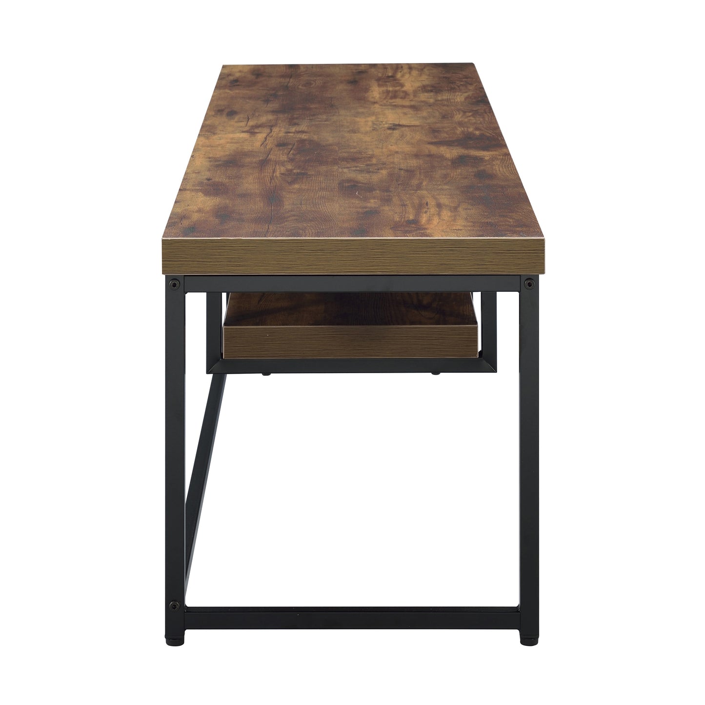 Black Brown Wood Metal TV Stand - 60-69 Inch TVs