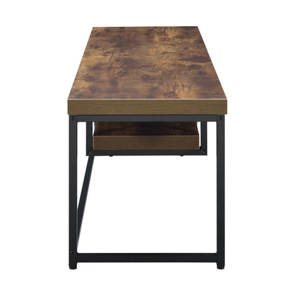 Black Brown Wood Metal TV Stand - 60-69 Inch TVs