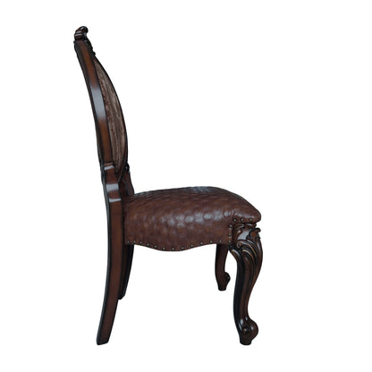 Cherry Wood Side Chairs Set of 2 Dining Room