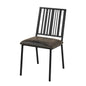 Brown and Black Slat Back Side Chair (Set of 2)