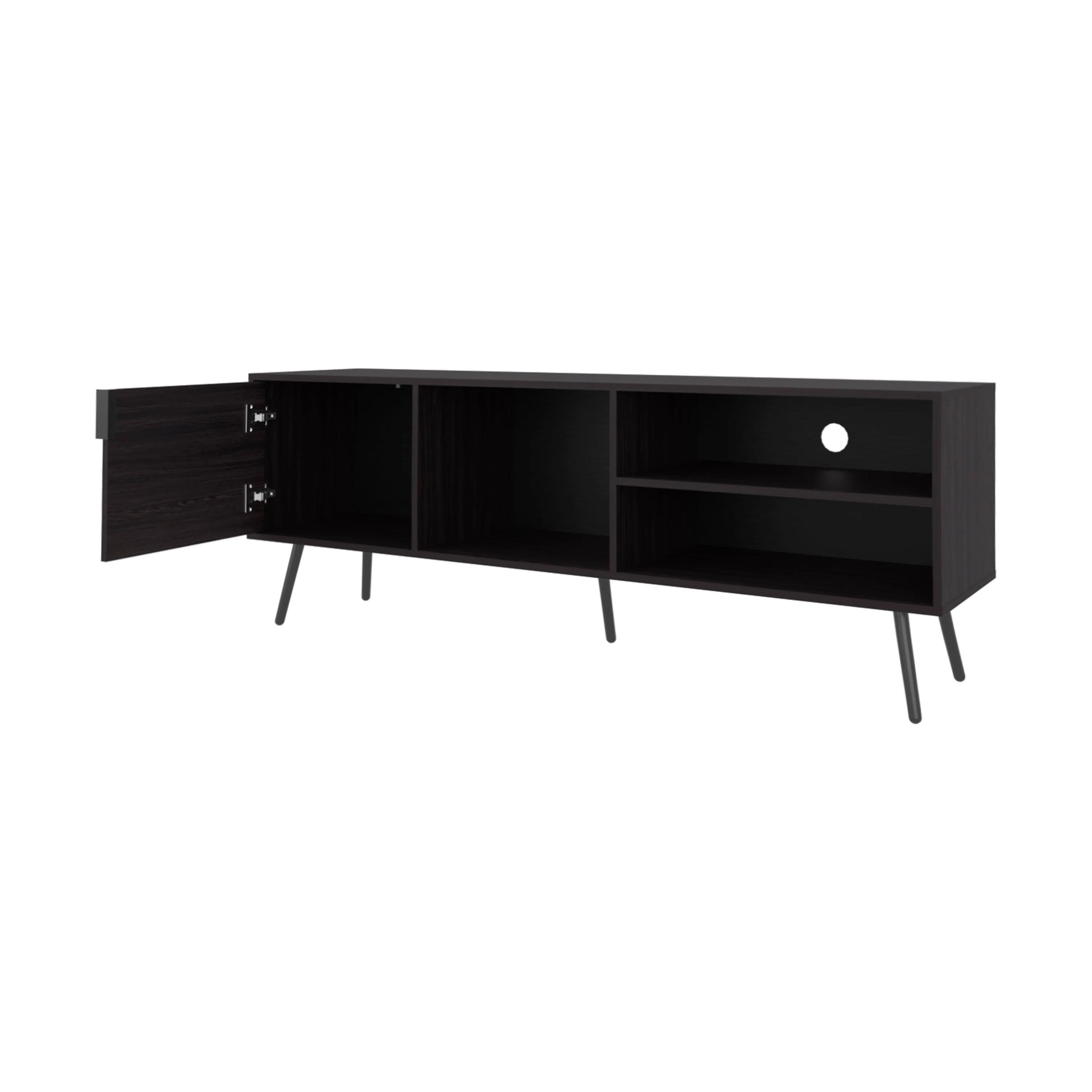 Wenge TV Stand 50-59 Inch Storage Unit