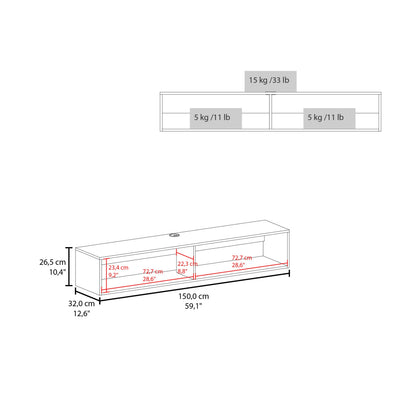 Wenge 60-69 Inch TV Stand Primary Living Space