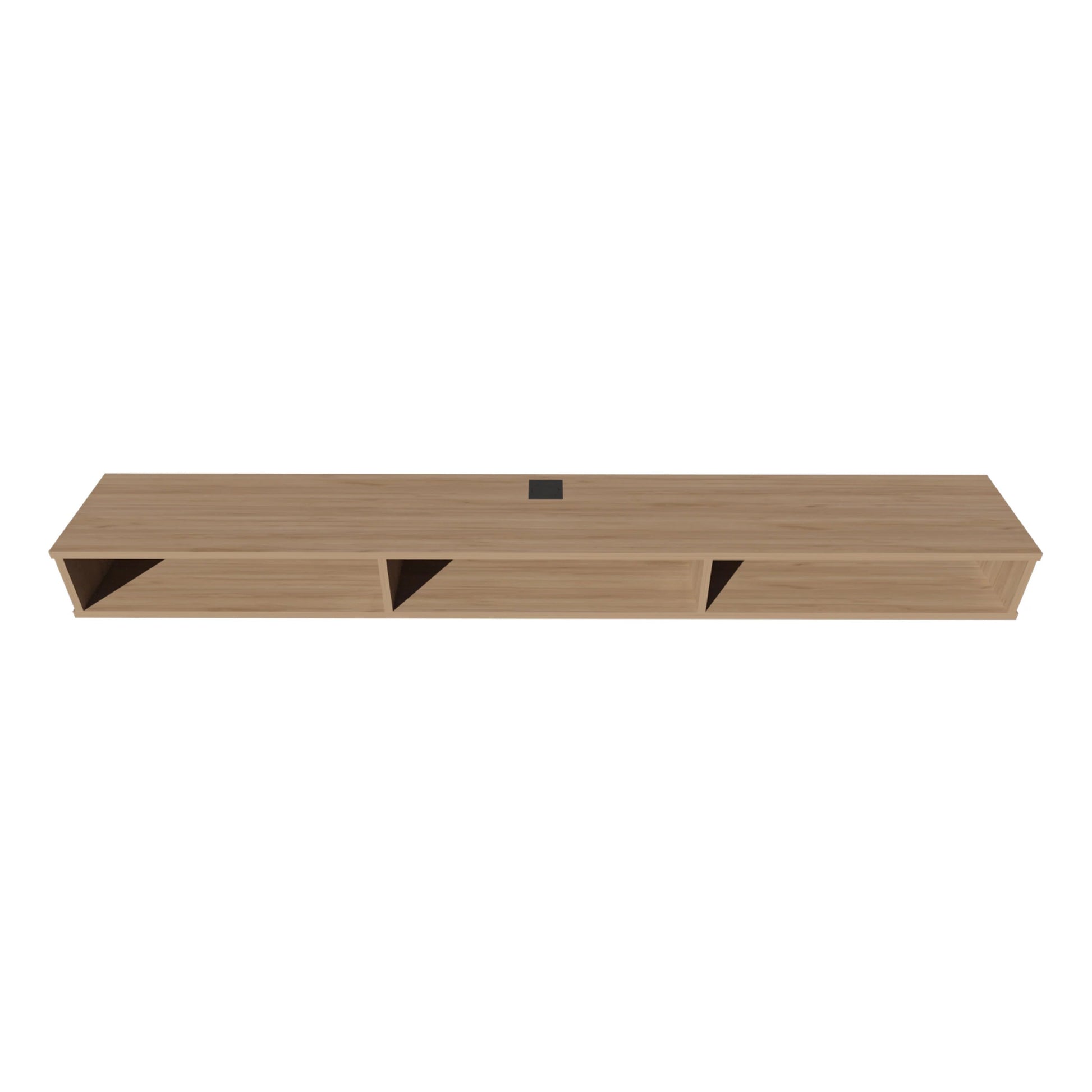 Ash Wood TV Stand with Open Storage - 60-69 Inch TVs