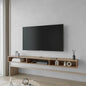 Ash Wood TV Stand with Open Storage