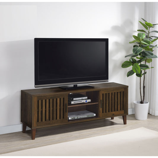 Jenine Dark Pine 2-door Engineered Wood 60" TV Stand