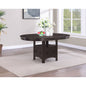 Illkirch Espresso Oval Extension Leaf Dining Table