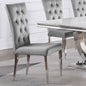 Allessandra Grey Tufted Back Side Chair (Set of 2)