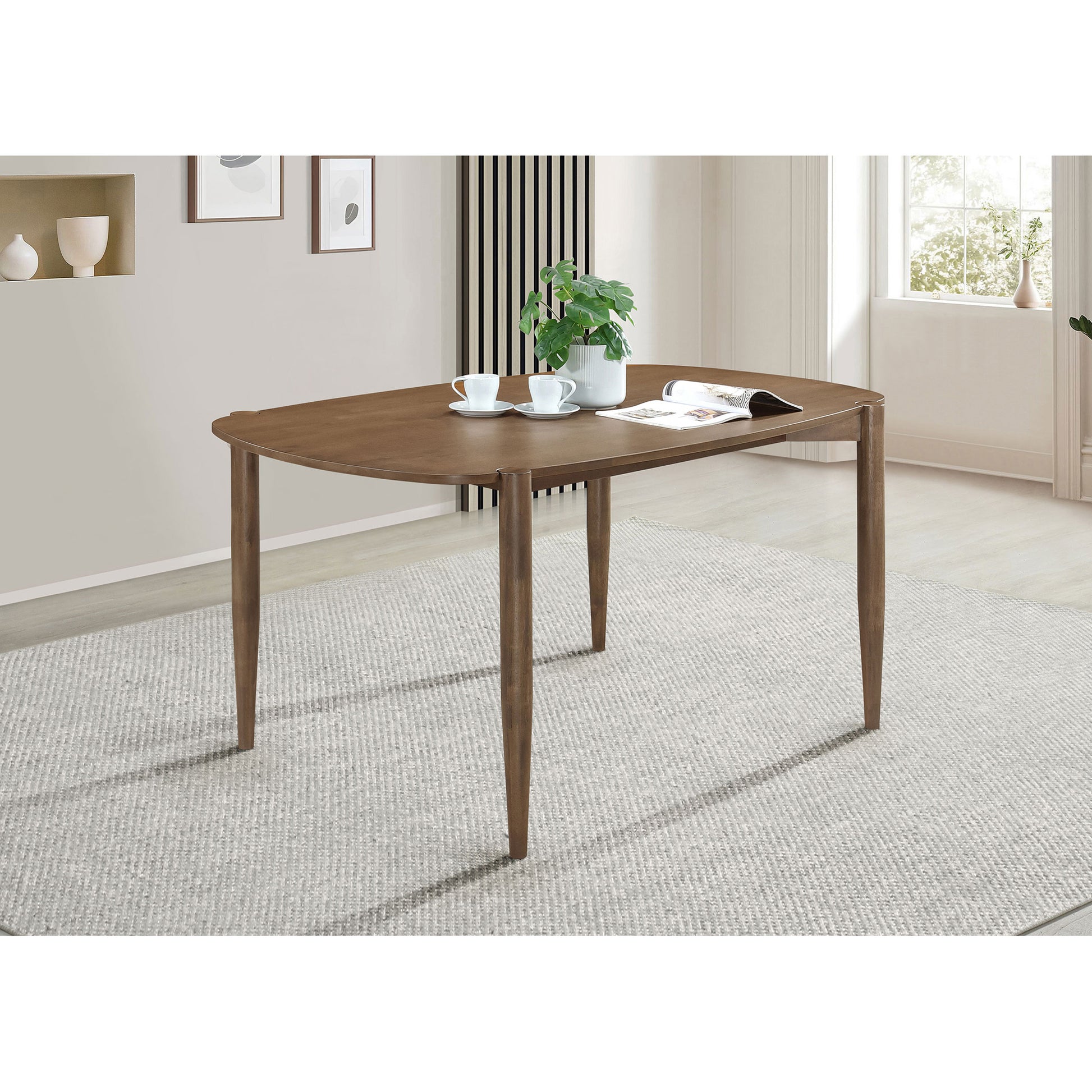 Whisten Walnut Solid Wood Dining Table