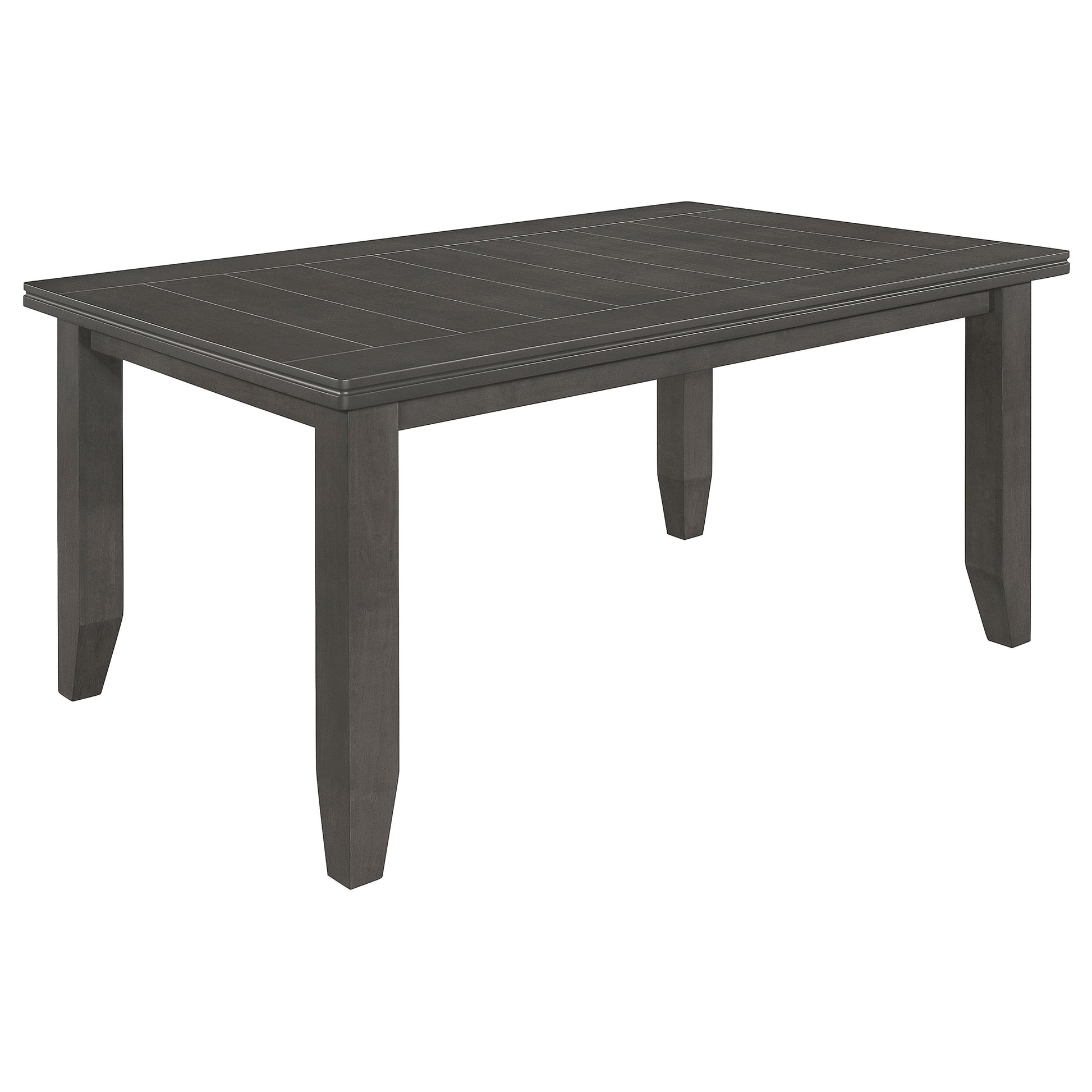 Dark Grey Rectangular Dining Table for Modern Dining Room