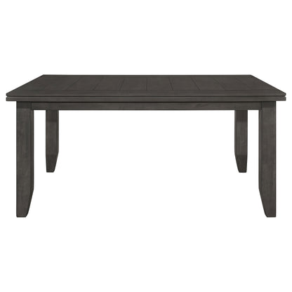 Dark Grey Rectangular Dining Table for Modern Dining Room