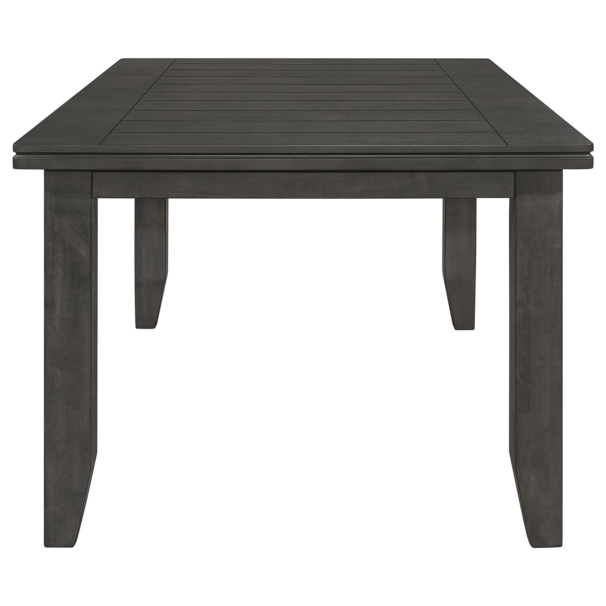 Dark Grey Rectangular Dining Table for Modern Dining Room