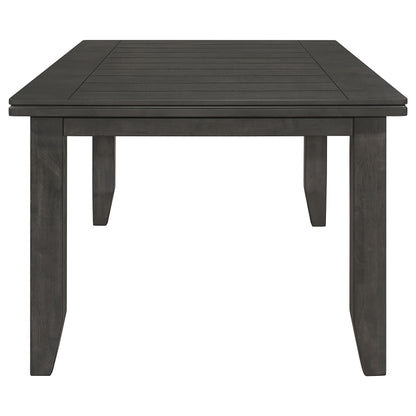 Dark Grey Rectangular Dining Table for Modern Dining Room