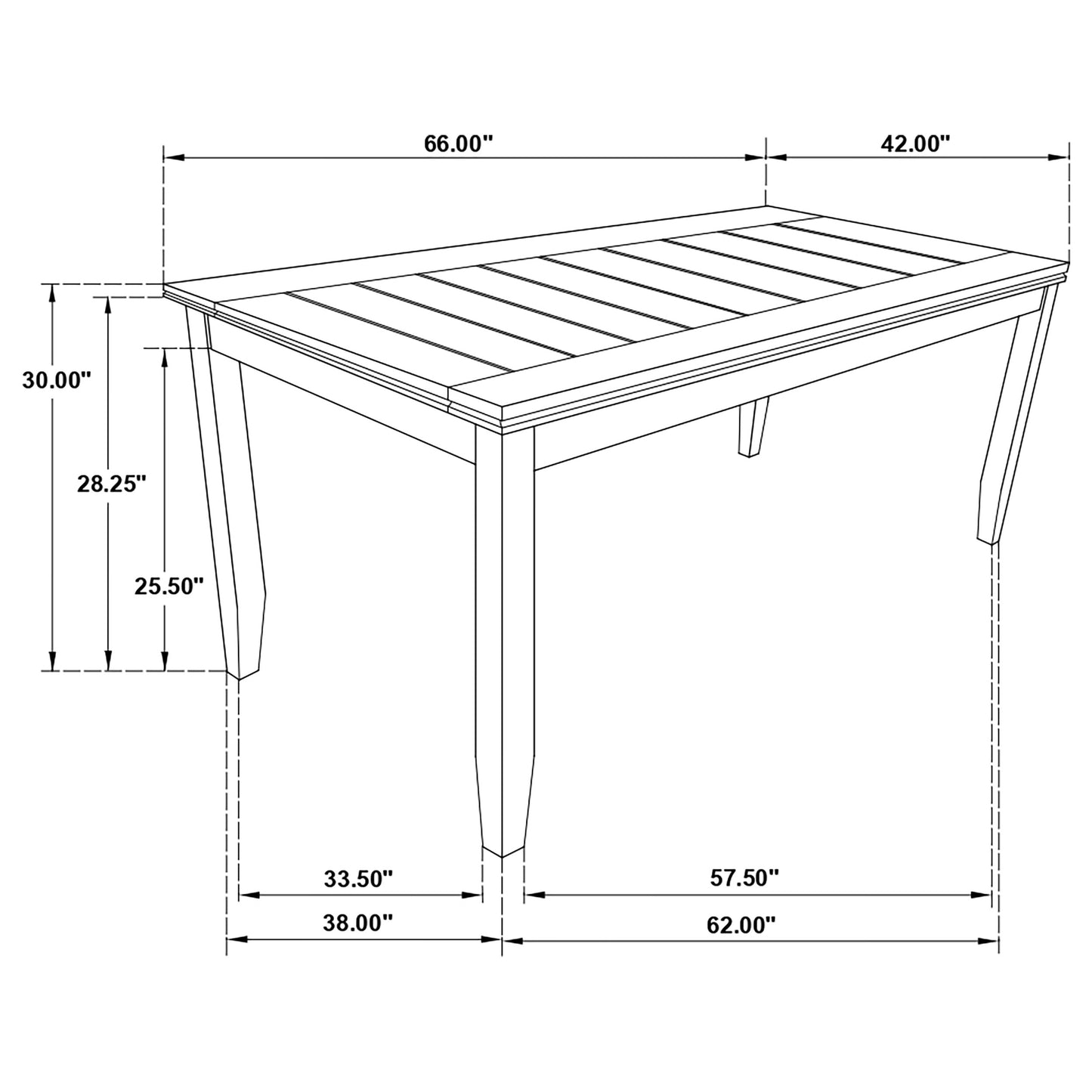 Dark Grey Rectangular Dining Table for Modern Dining Room