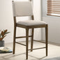Crispin Brown Upholstered Counter Side Chair (Set of 2)