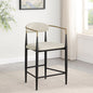 Kirkham Beige Fabric Upholstered Counter Chair  (2 of Set)