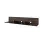 Stained Walnut TV Stand with Open Storage