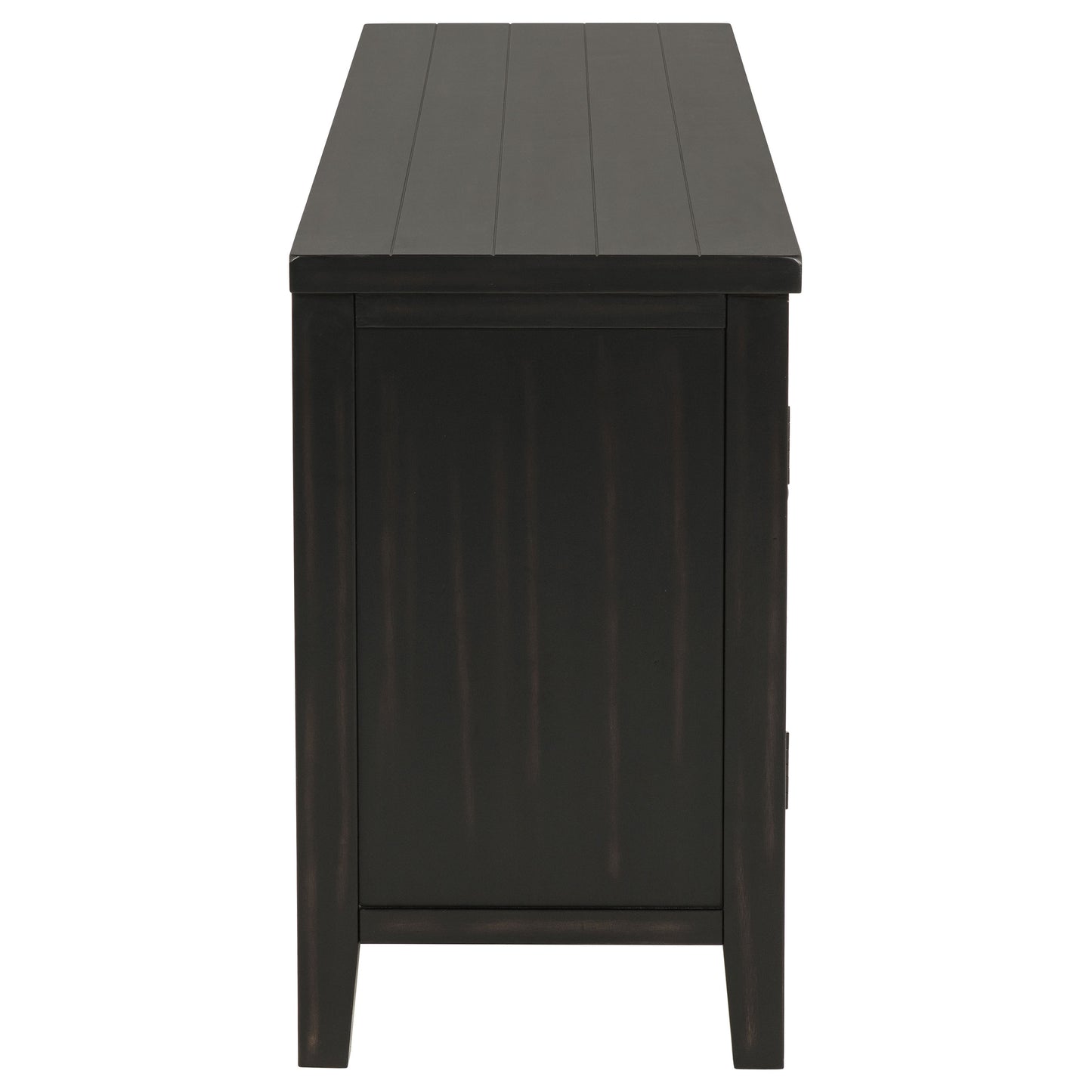 Coastal Wood TV Stand with Storage for Living Room Entertainment