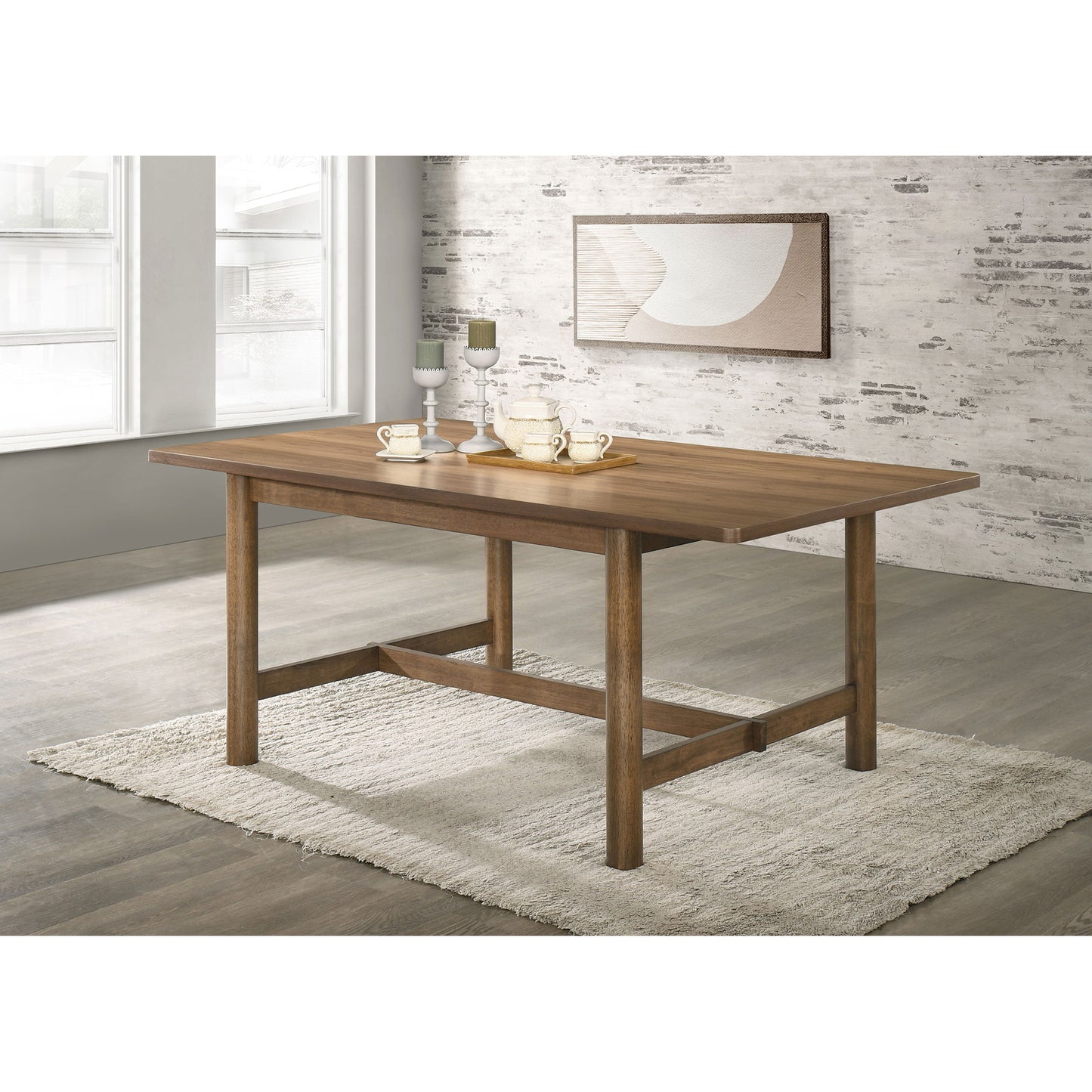 Graham Walnut Rectangular Dining Table
