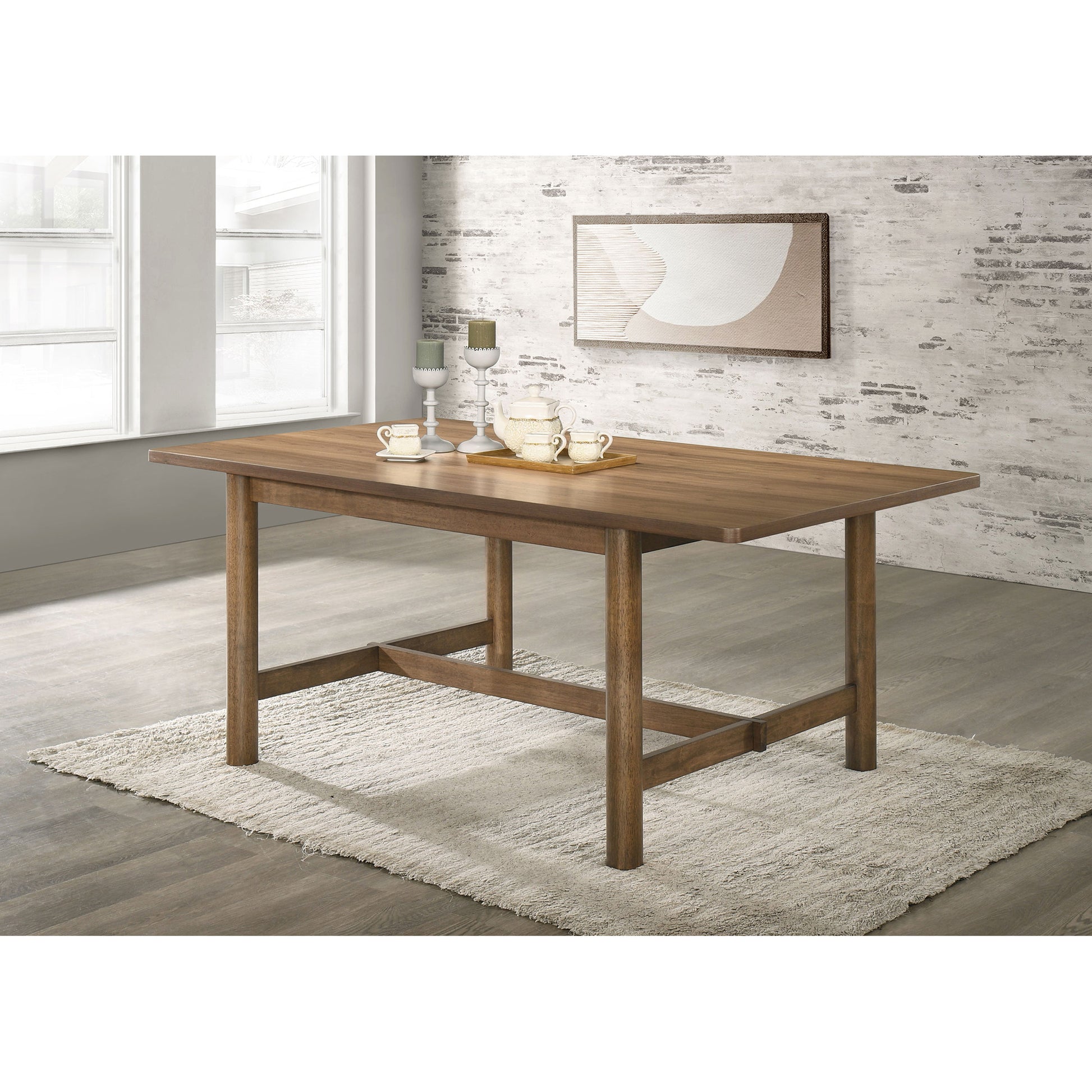 Graham Walnut Rectangular Dining Table