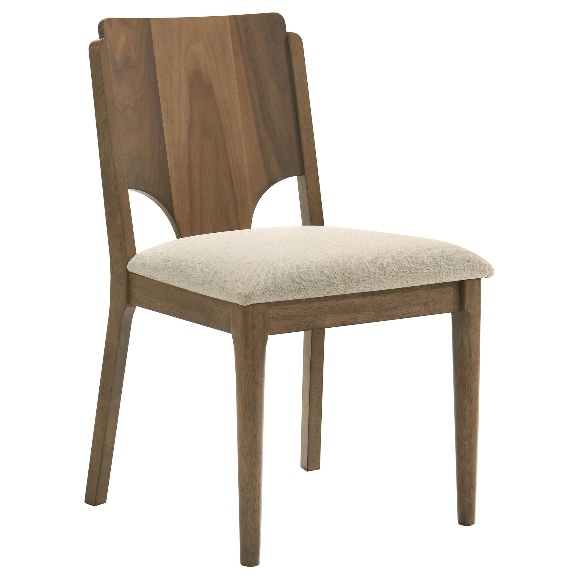 Walnut Mid-Century Dining Chairs Set of 2