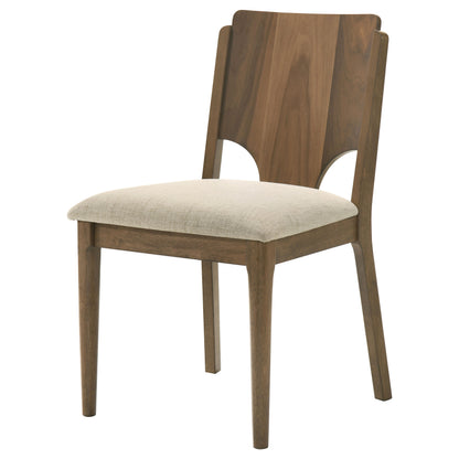 Walnut Mid-Century Dining Chairs Set of 2
