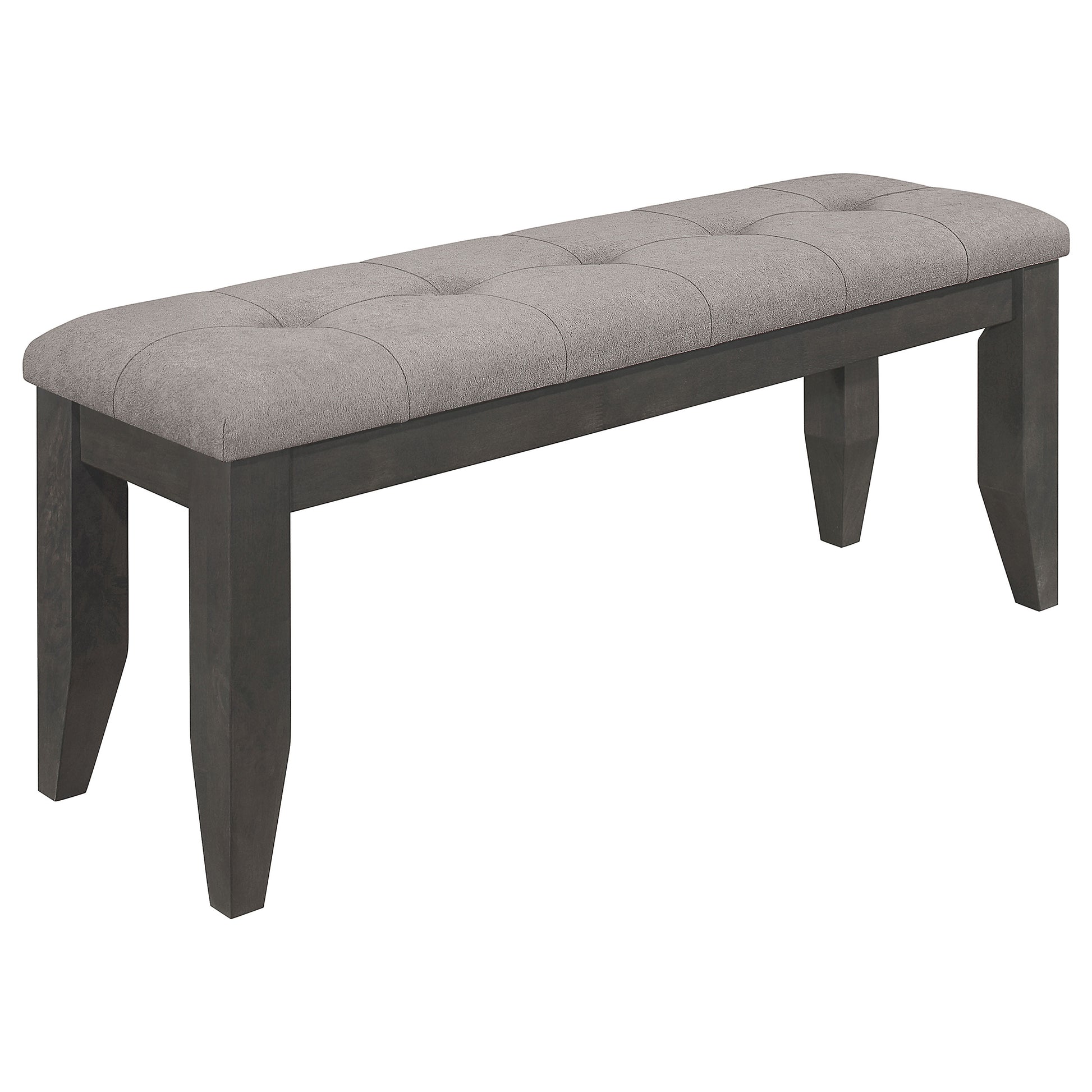 Dark Grey Upholstered Dining Bench - 47" for Dining Room