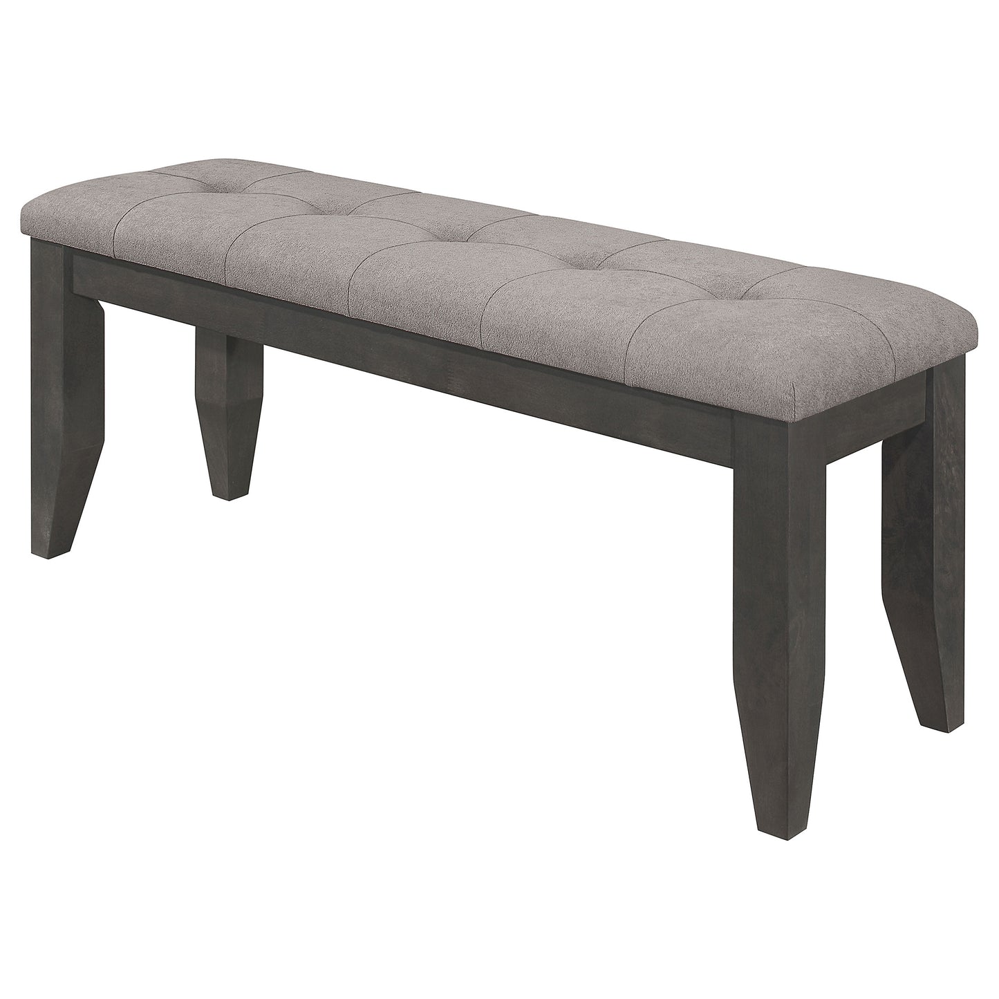 Dark Grey Upholstered Dining Bench - 47" for Dining Room