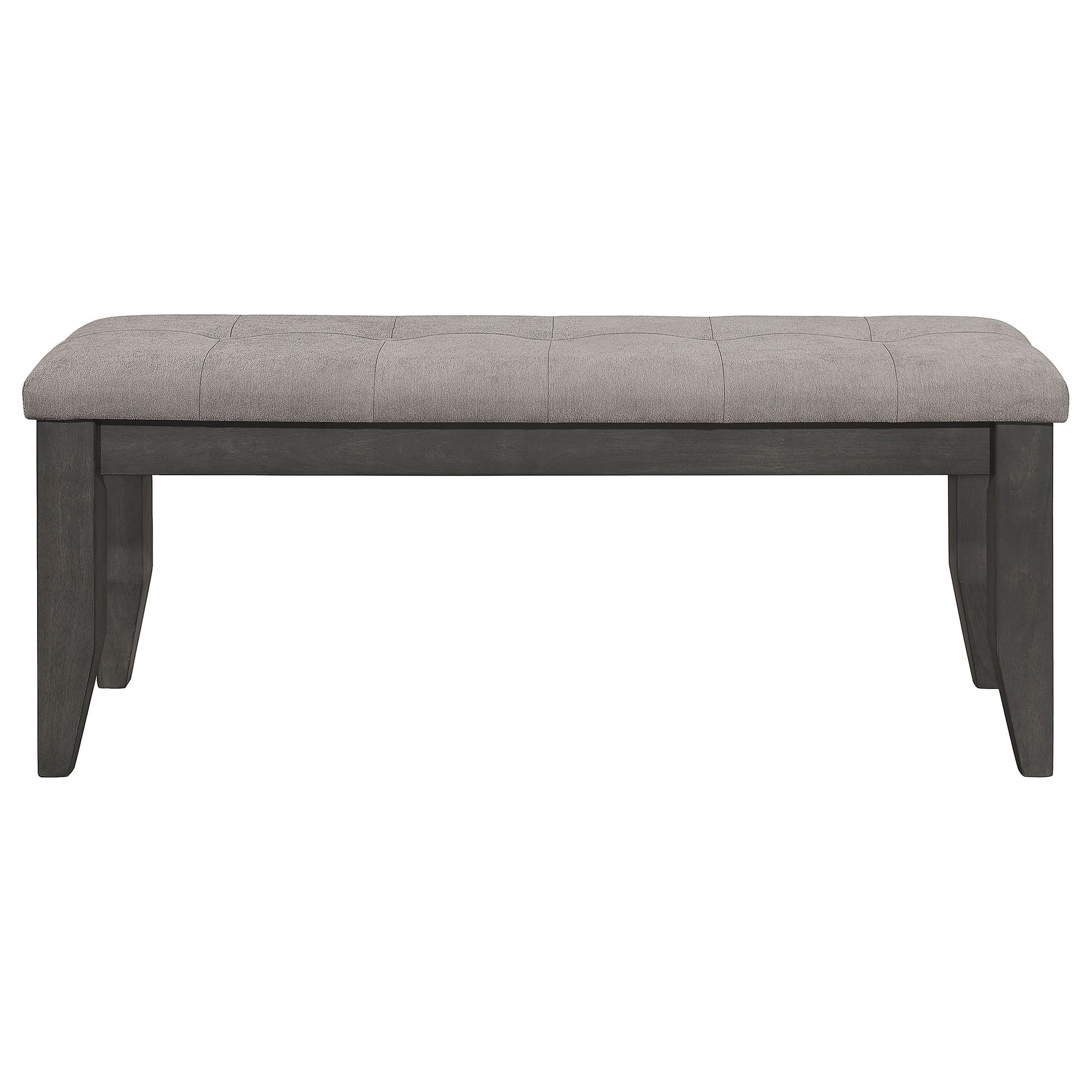 Dark Grey Upholstered Dining Bench - 47" for Dining Room