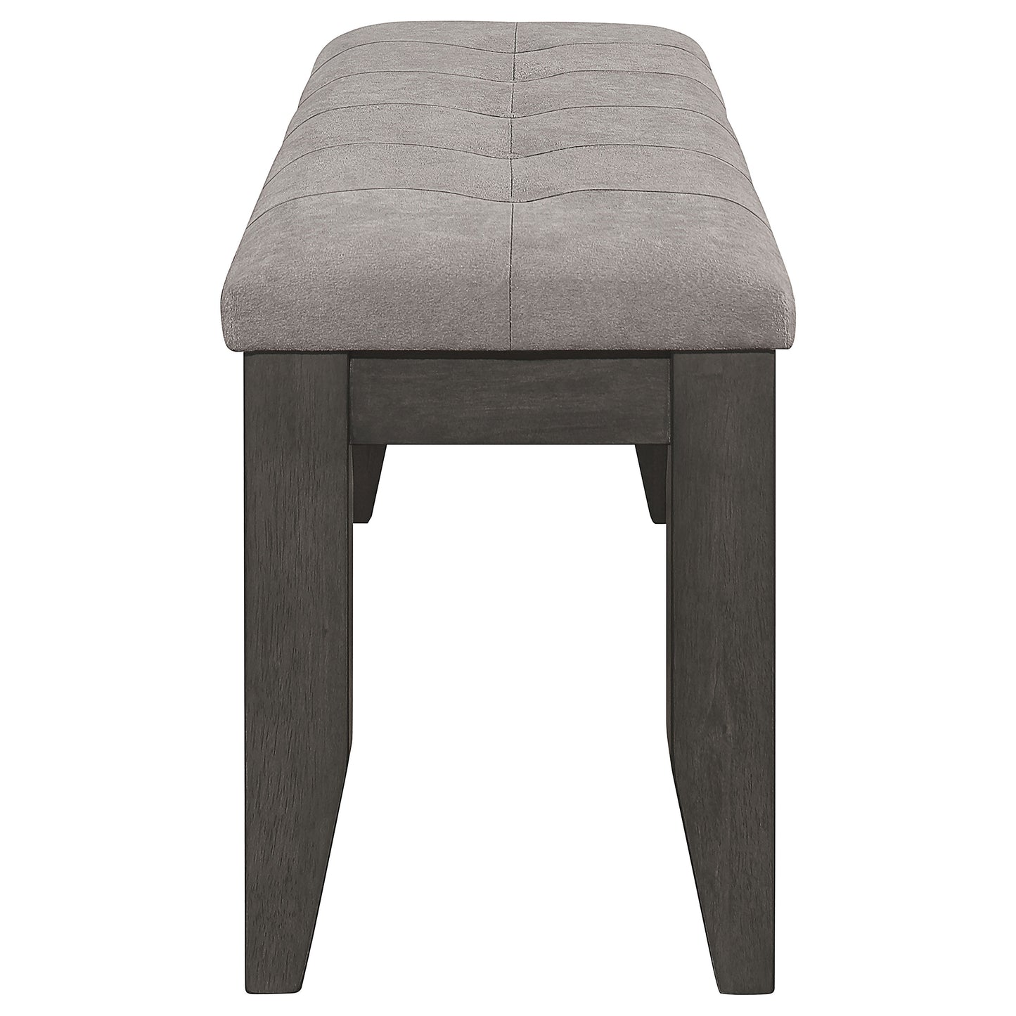 Dark Grey Upholstered Dining Bench - 47" for Dining Room