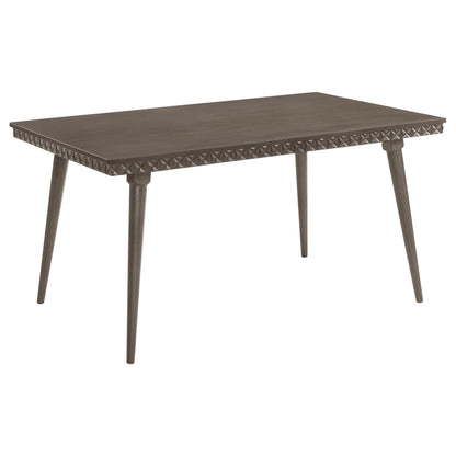 Dark Brown Rectangular Dining Table - Seats 4 for Dining Room