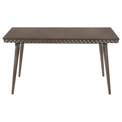 Dark Brown Rectangular Dining Table - Seats 4 for Dining Room