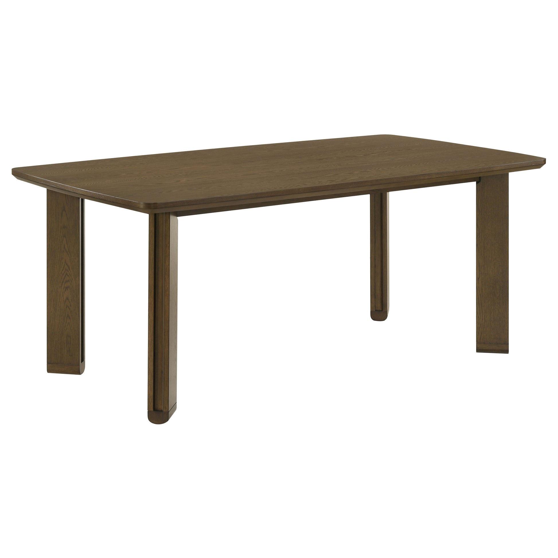 71-inch Brown Rubberwood Rectangular Dining Table for Dining Room