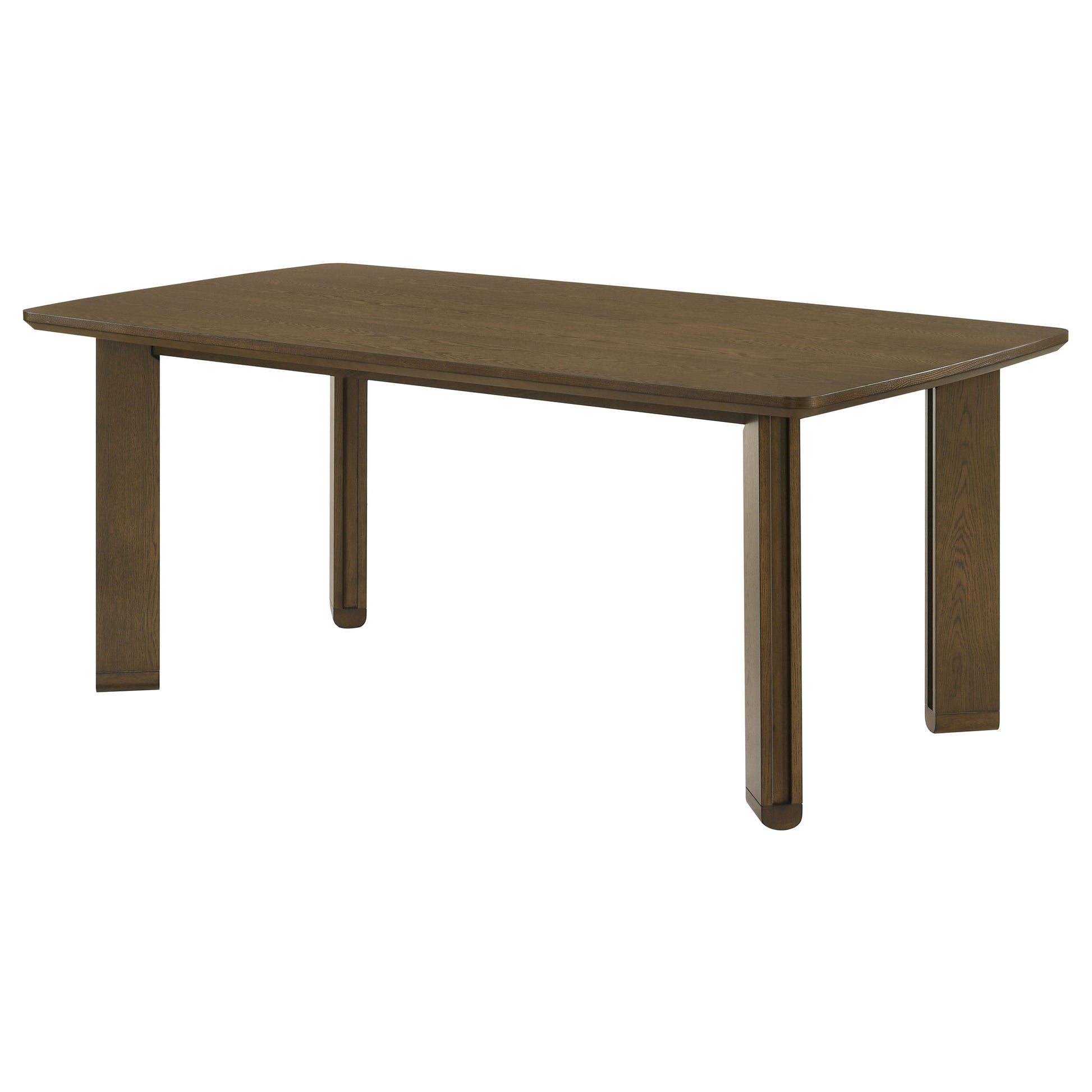 71-inch Brown Rubberwood Rectangular Dining Table for Dining Room