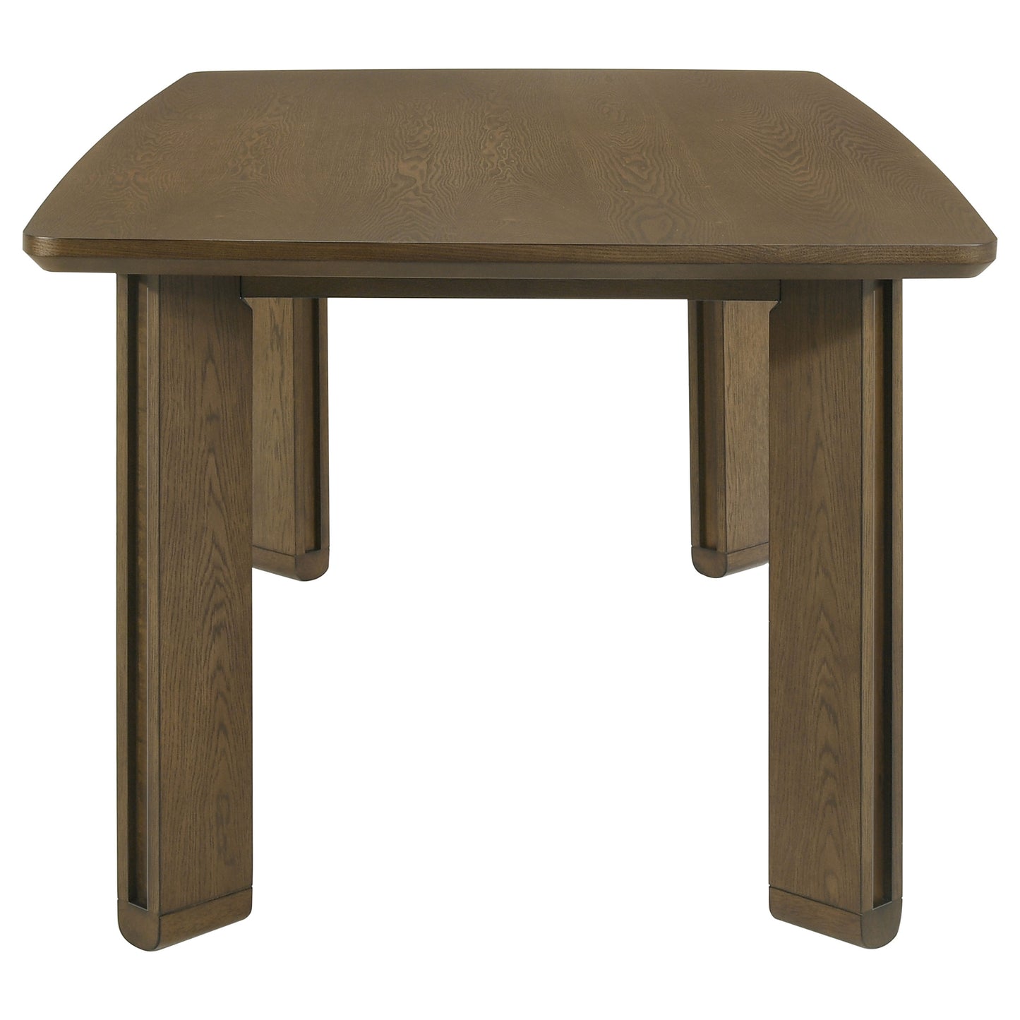 71-inch Brown Rubberwood Rectangular Dining Table for Dining Room