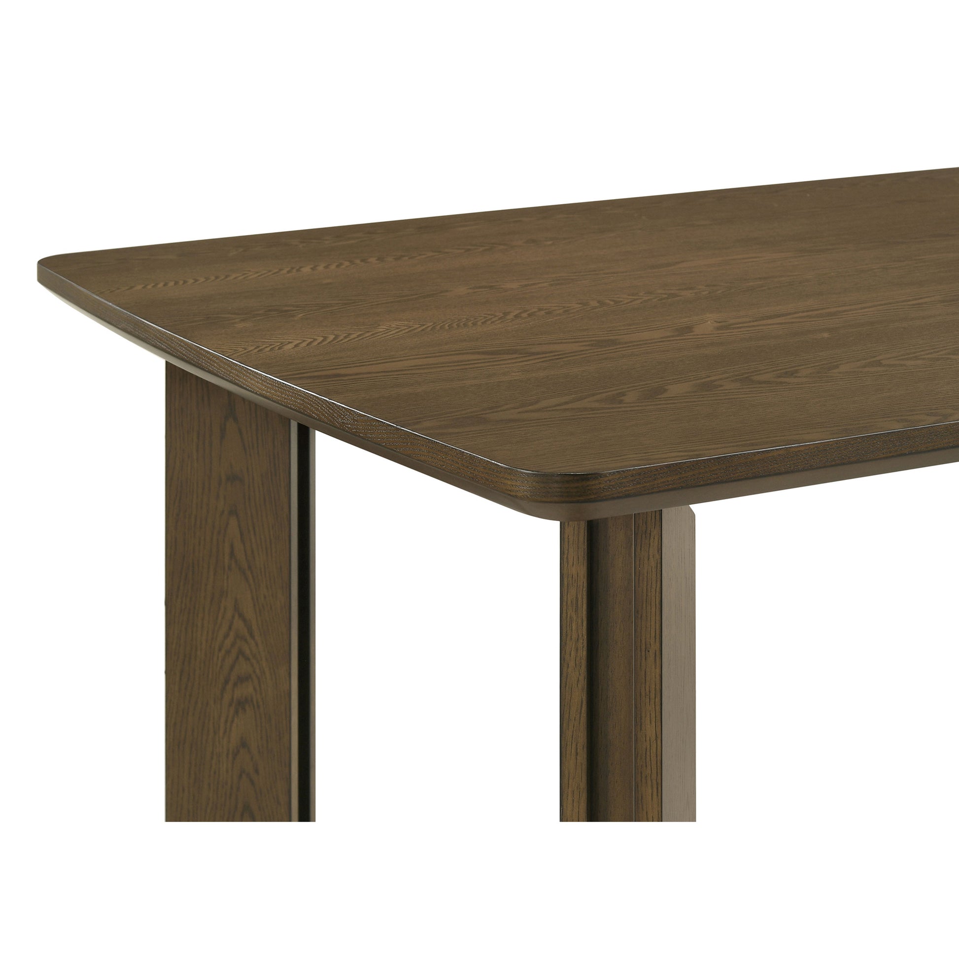 71-inch Brown Rubberwood Rectangular Dining Table for Dining Room