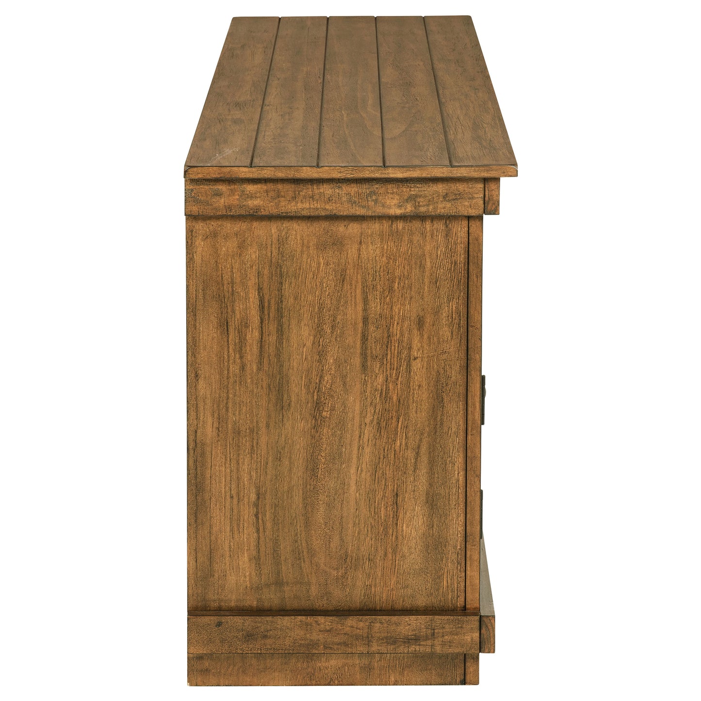 60 Inch Distressed Brown Farmhouse TV Stand