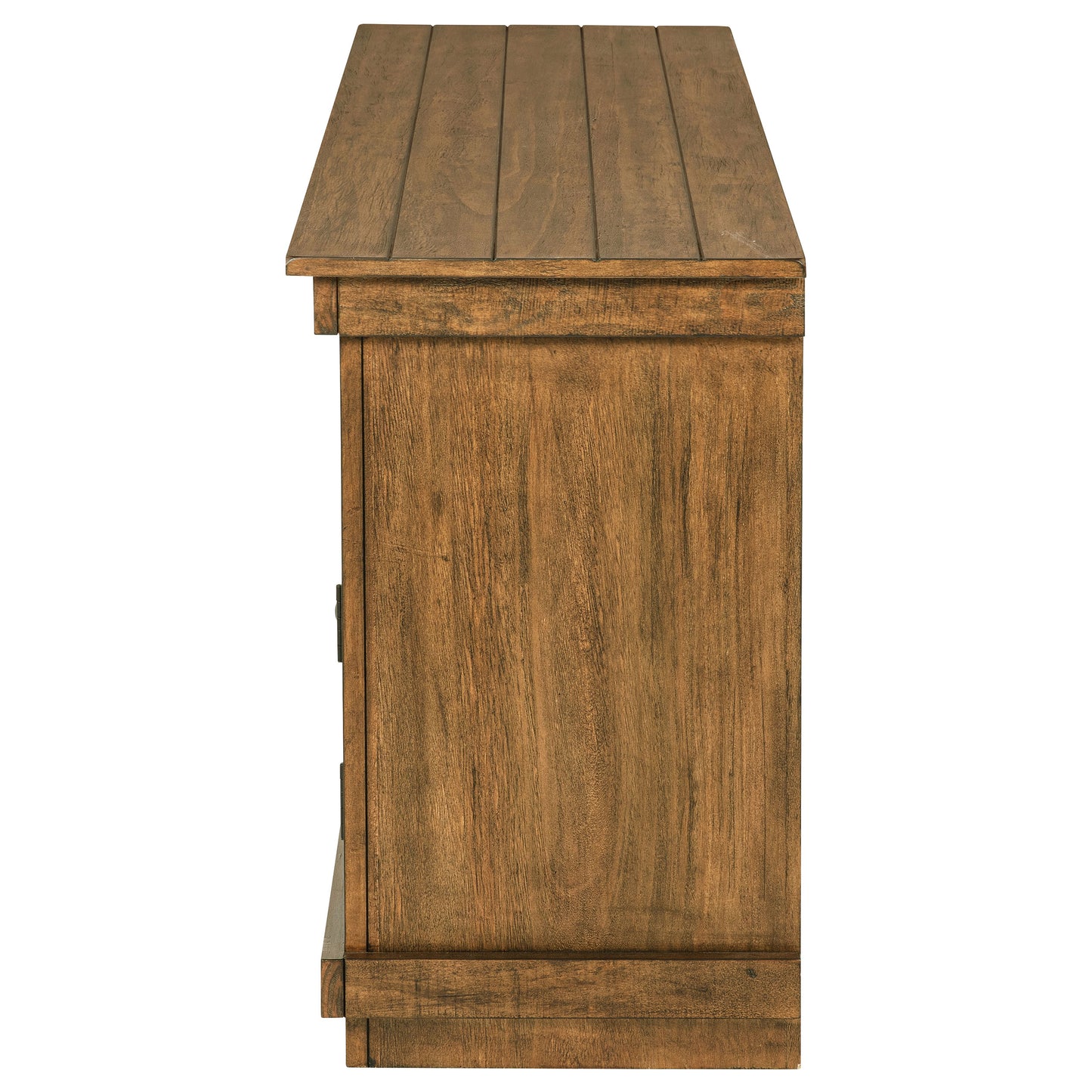 60 Inch Distressed Brown Farmhouse TV Stand