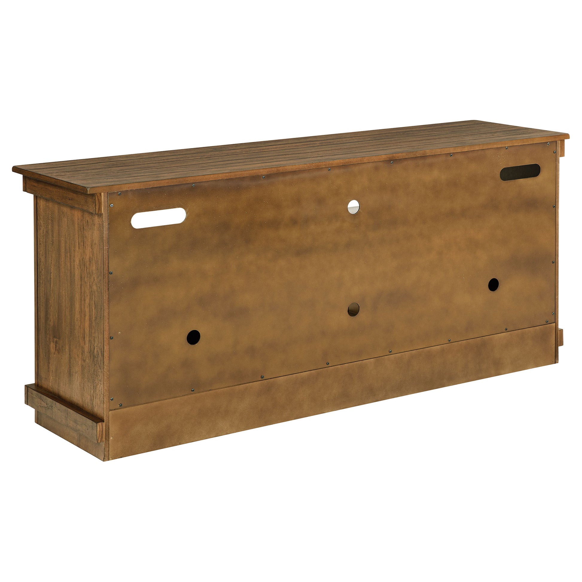 60 Inch Distressed Brown Farmhouse TV Stand
