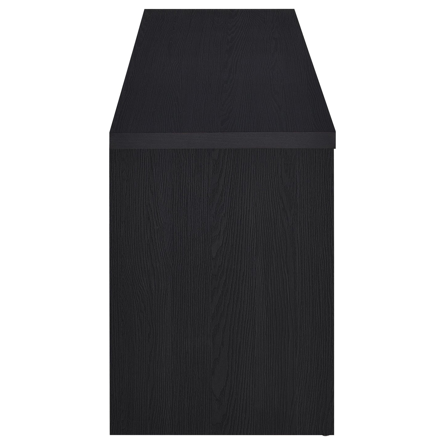 78 Inch Black TV Stand Contemporary Media Console
