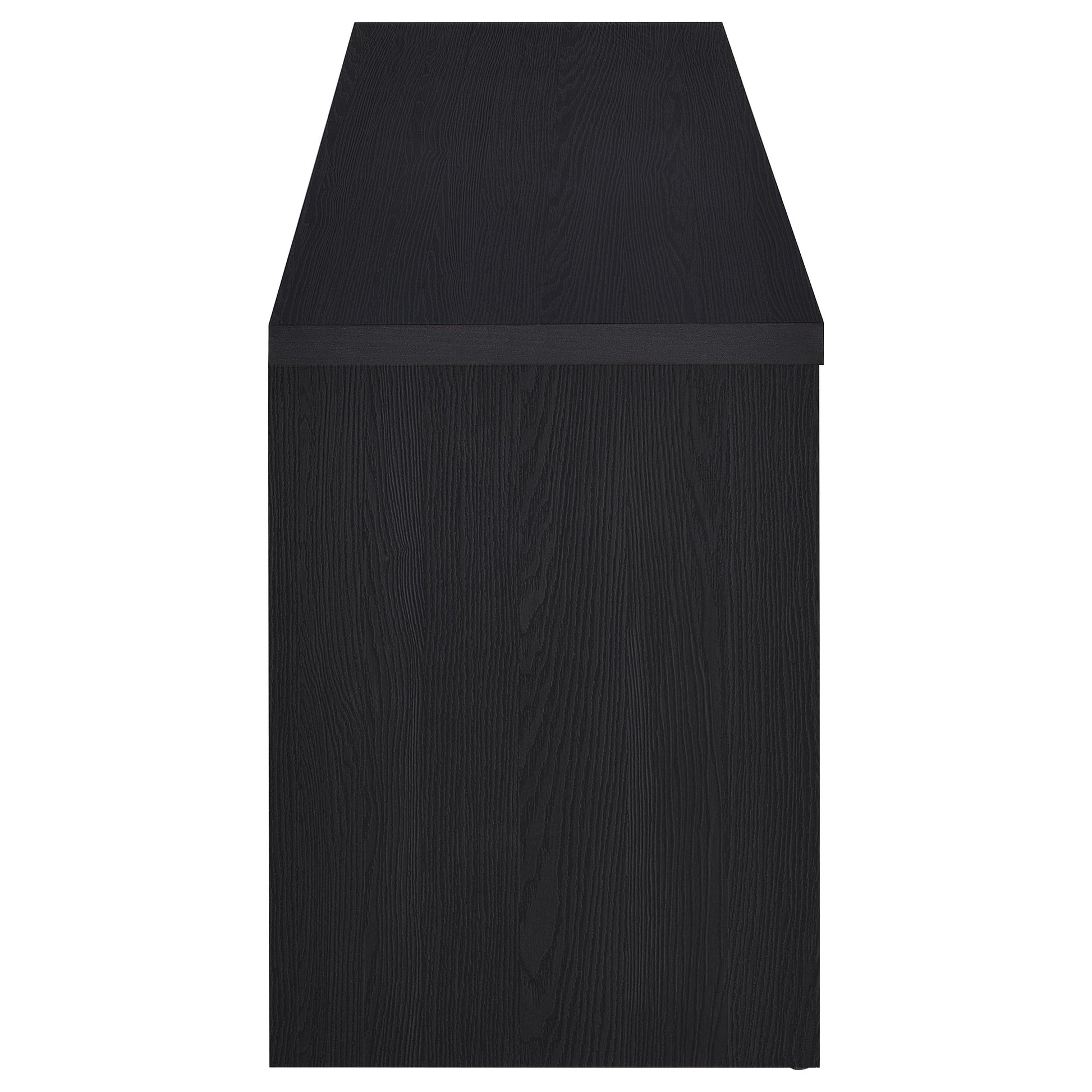78 Inch Black TV Stand Contemporary Media Console