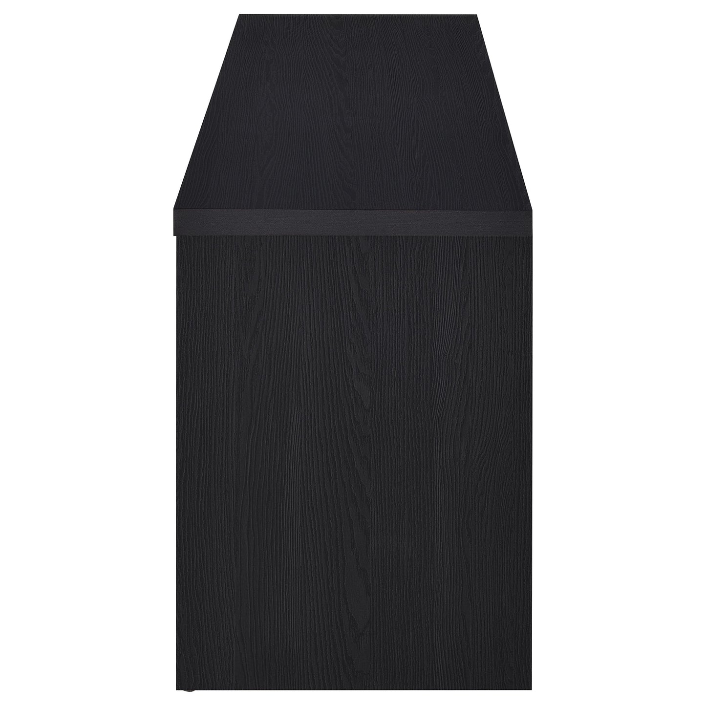 78 Inch Black TV Stand Contemporary Media Console
