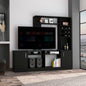 6-Bottle 2-Door Entertainment Center Wenge