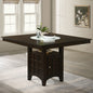Tolland Cappuccino 1-door Storage Counter Height Dining Table