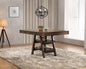 Ferrara Walnut 2-Drawer Counter Height Table