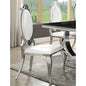 Chester Cream White Upholstered Dining Side Chair (Set of 2)