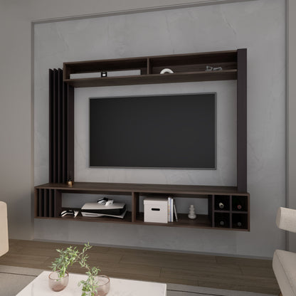Wenge Entertainment Center with Storage Wine
